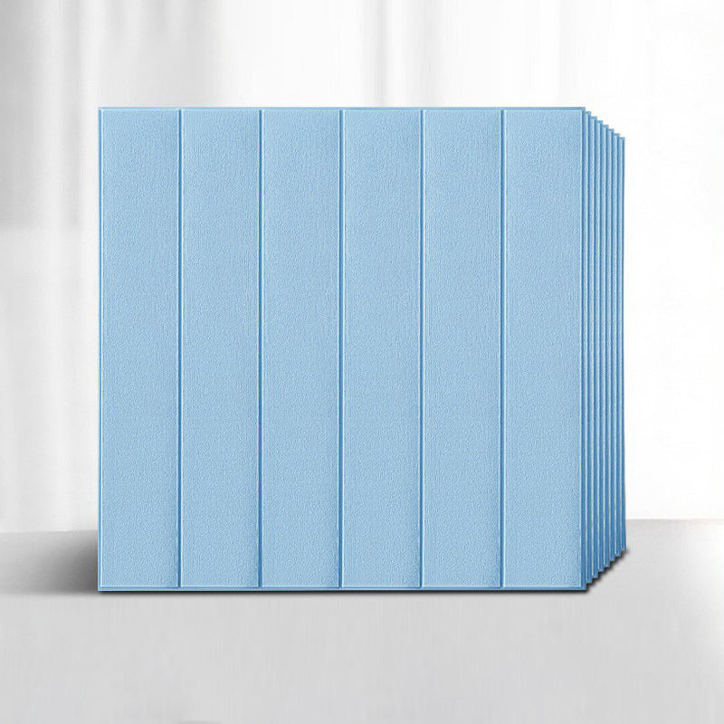 Lisslune | Solid color 3D embossed wall panel waterproof foam interior wall tile