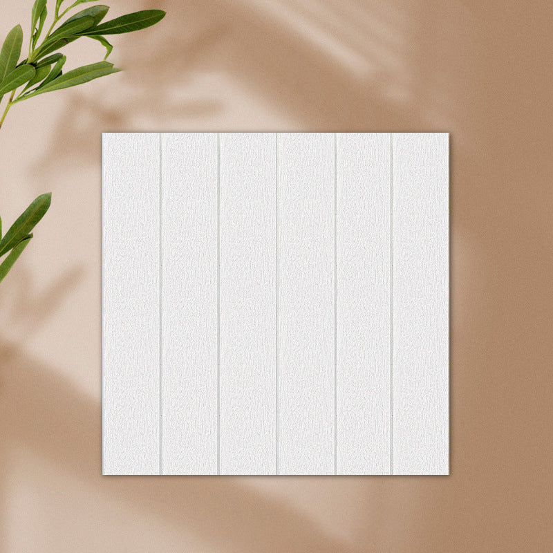 Lisslune | Solid color 3D embossed wall panel waterproof foam interior wall tile
