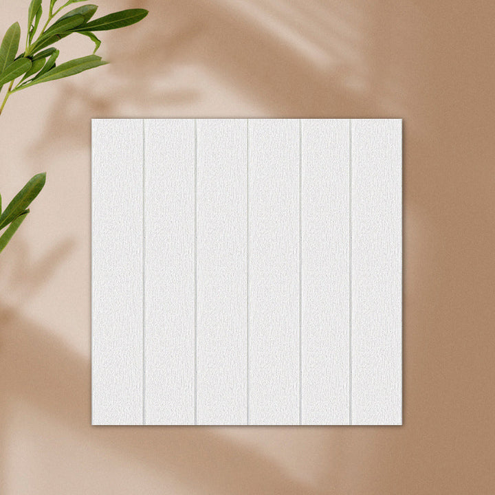 Lisslune | Solid color 3D embossed wall panel waterproof foam interior wall tile