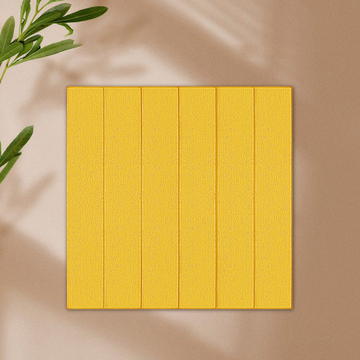 Lisslune | Solid color 3D embossed wall panel waterproof foam interior wall tile