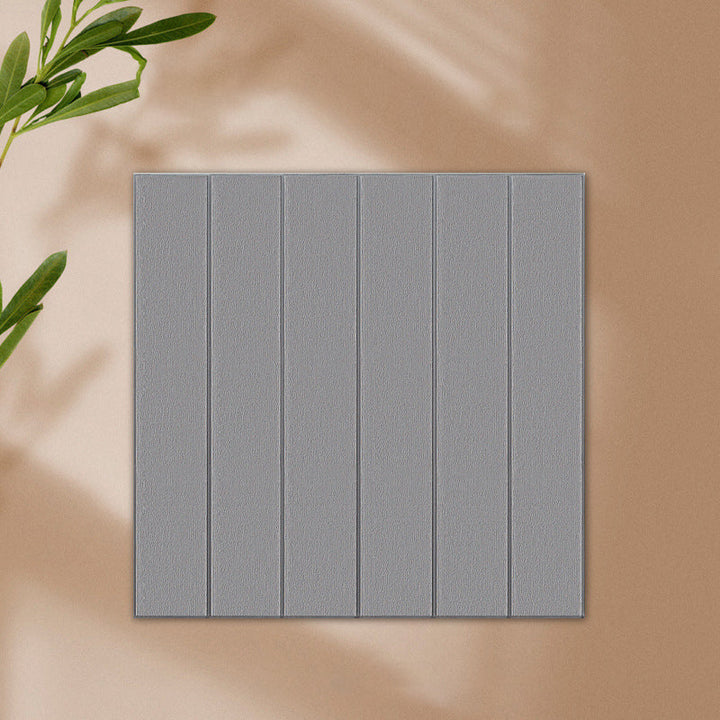 Lisslune | Solid color 3D embossed wall panel waterproof foam interior wall tile