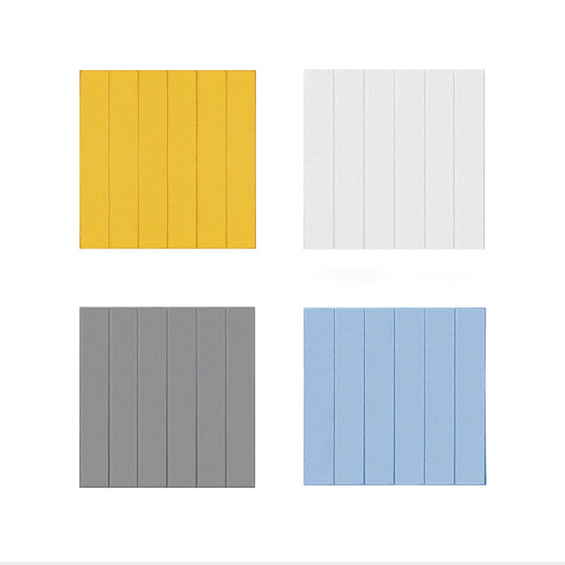 Lisslune | Solid color 3D embossed wall panel waterproof foam interior wall tile