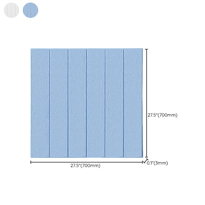 Lisslune | Solid color 3D embossed wall panel waterproof foam interior wall tile