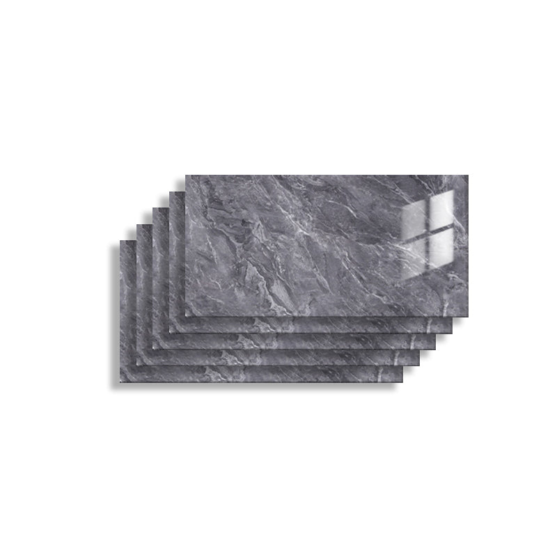 Lisslune | 5 Pack 12" X 23" PVC Peel & Stick Subway Tiles Rectangular Kitchen and Bathroom Backsplash