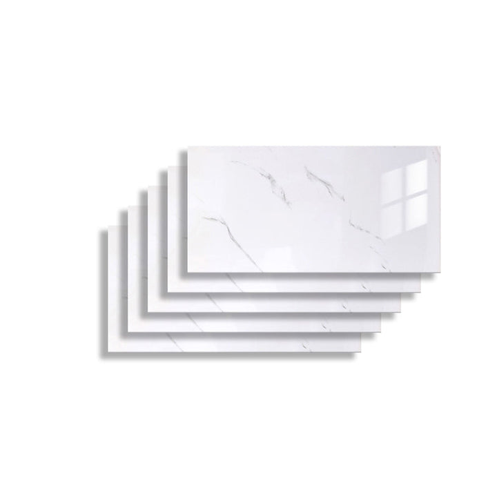 Lisslune | 5 Pack 12" X 23" PVC Peel & Stick Subway Tiles Rectangular Kitchen and Bathroom Backsplash