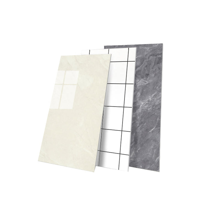 Lisslune | 5 Pack 12" X 23" PVC Peel & Stick Subway Tiles Rectangular Kitchen and Bathroom Backsplash