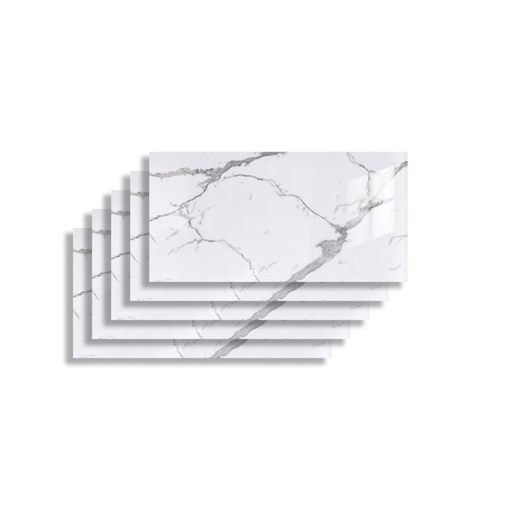 Lisslune | 5 Pack 12" X 23" PVC Peel & Stick Subway Tiles Rectangular Kitchen and Bathroom Backsplash