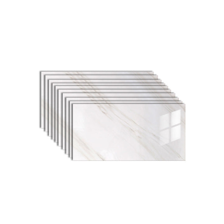 Lisslune | 10-Pack PVC rectangular Peel and Stick Tiles Kitchen and Bathroom Backsplash