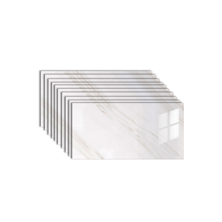 Lisslune | 10-Pack PVC Rectangular Peel and Stick Tiles Kitchen and Bathroom Backsplash