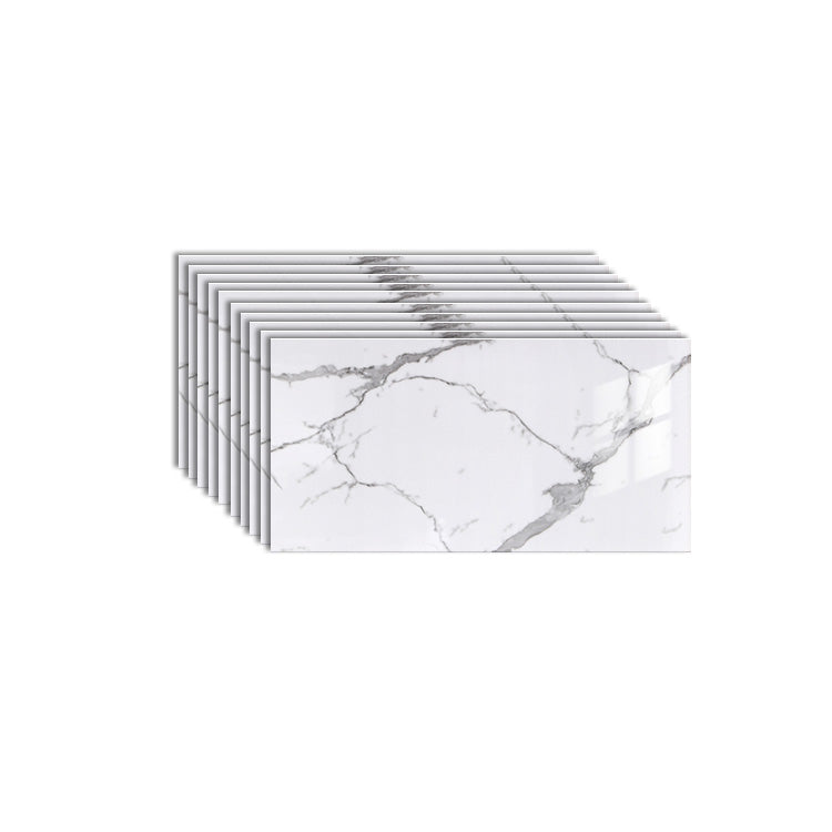 Lisslune | 10-Pack PVC rectangular Peel and Stick Tiles Kitchen and Bathroom Backsplash