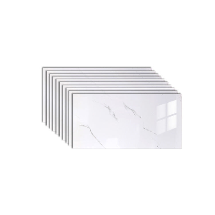 Lisslune | 10-Pack PVC rectangular Peel-and-Stick wall tile kitchen and bathroom backsplash