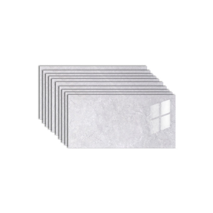 Lisslune | 10-Pack PVC rectangular Peel-and-Stick wall tile kitchen and bathroom backsplash