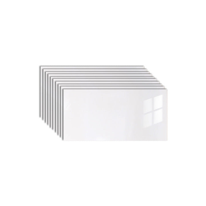 Lisslune | 10-Pack PVC rectangular Peel-and-Stick wall tile kitchen and bathroom backsplash
