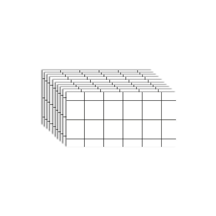 Lisslune | 10-Pack PVC rectangular Peel & Stick subway tile kitchen and bathroom backsplash