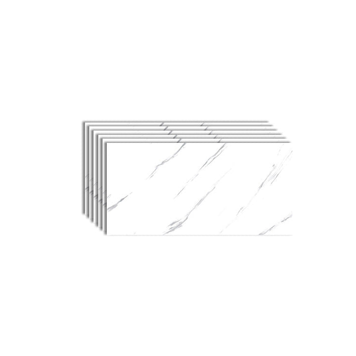 Lisslune | 6-Pack PVC Rectangular Peel & Stick Subway Tiles Kitchen and Bathroom Back Splash