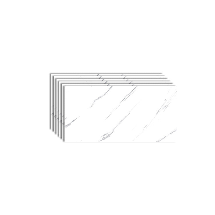 Lisslune | 6-Pack PVC Rectangular Peel & Stick Subway Tiles Kitchen and Bathroom Backsplash