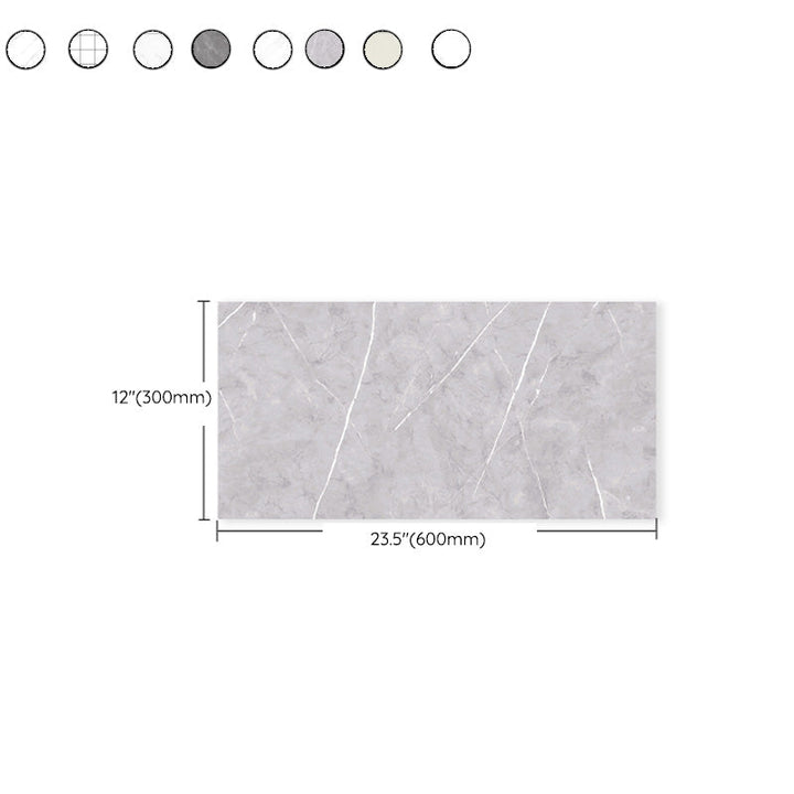 Lisslune | 6-Pack PVC Rectangular Peel & Stick Subway Tiles Kitchen and Bathroom Back Splash