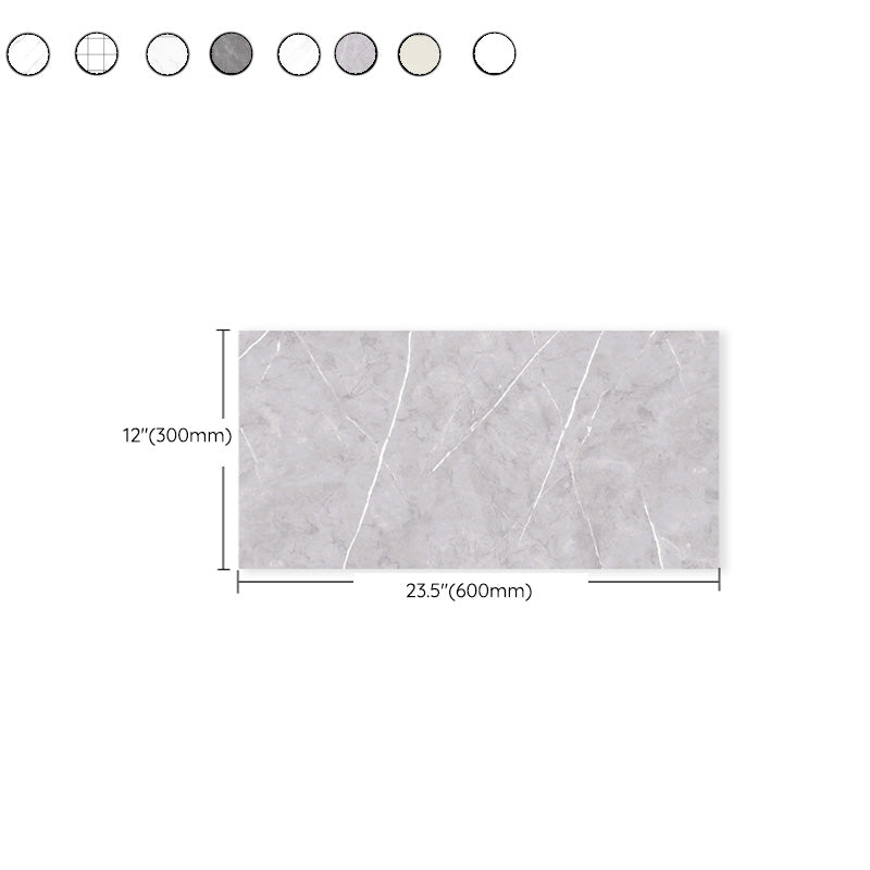 Lisslune | 6-Pack PVC Rectangular Peel & Stick Subway Tiles Kitchen and Bathroom Backsplash
