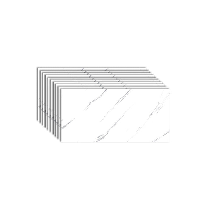 Lisslune | 10 Pack PVC Rectangular Peel & Stick Subway Tile Kitchen and Bathroom