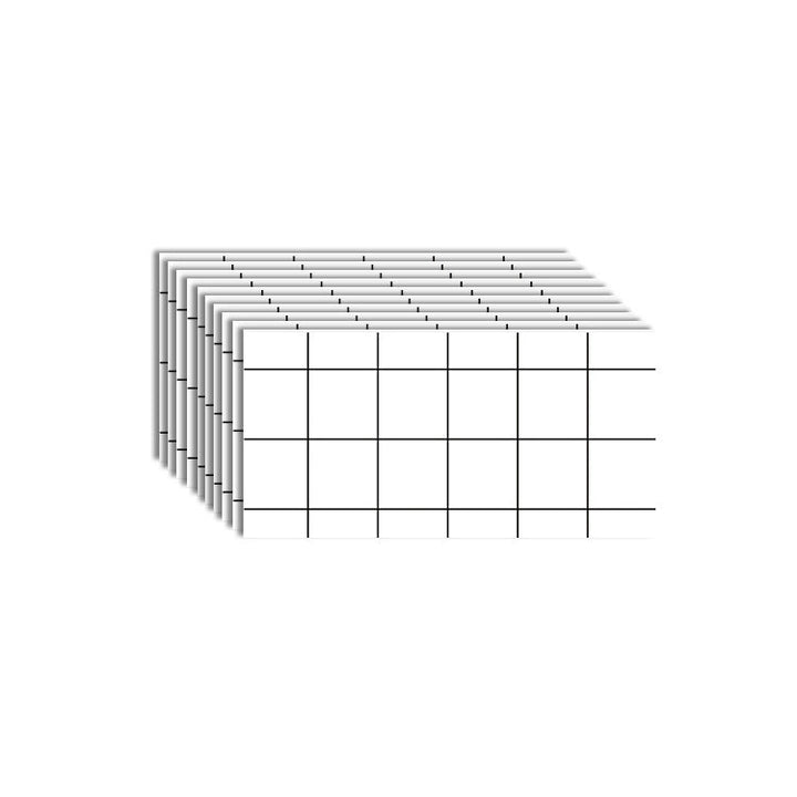 Lisslune | 10 Pack PVC Rectangular Peel & Stick Subway Tile Kitchen and Bathroom