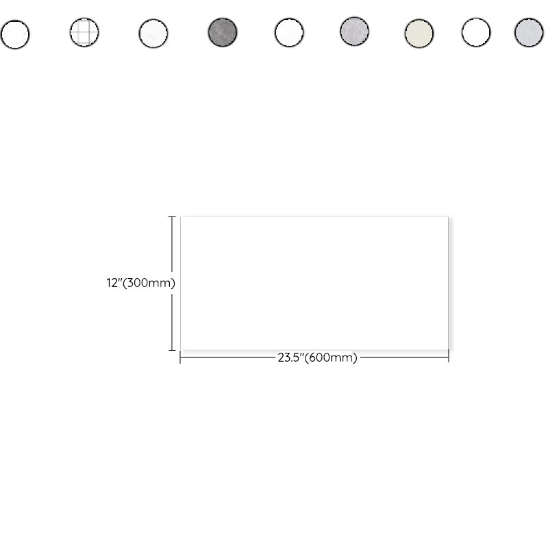 Lisslune | 10 Pack PVC Rectangular Peel & Stick Subway Tile Kitchen and Bathroom