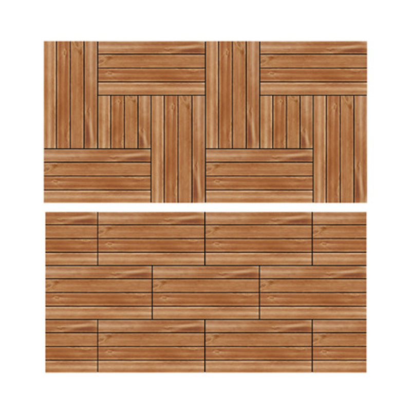 Lisslune | Parquet Pine Floor Tile Waterproof Click Lock Traditional Hardwood Floor for Living Room