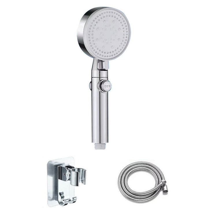 Lisslune | Contemporary Shower Head Handheld Shower Wall Mounted Round Plastic Shower Head Combo