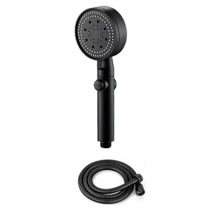 Lisslune | Contemporary Shower Head Handheld Shower Wall Mounted Round Plastic Shower Head Combo