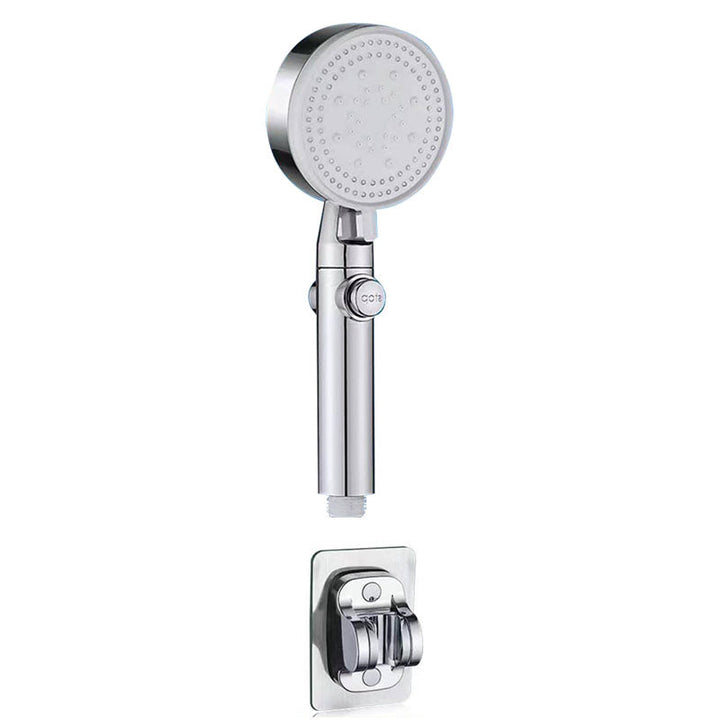 Lisslune | Contemporary Shower Head Handheld Shower Wall Mount Round Plastic Shower Head Combo