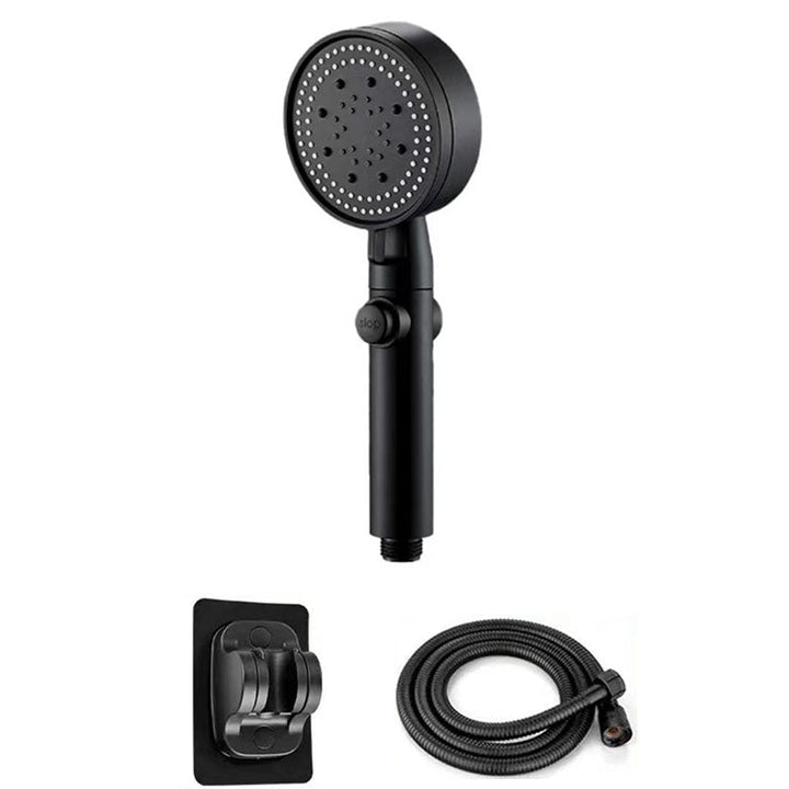 Lisslune | Contemporary Shower Head Handheld Shower Wall Mount Round Plastic Shower Head Combo
