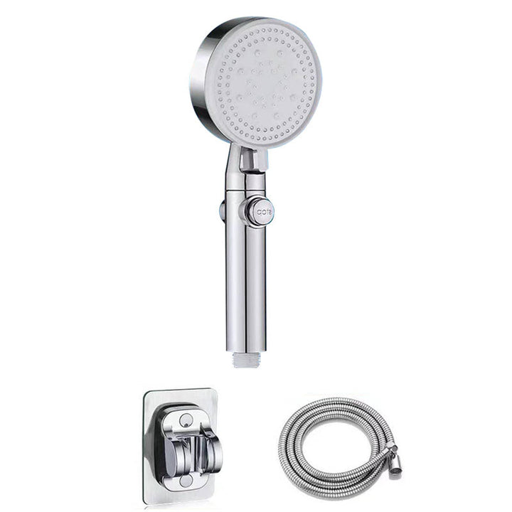 Lisslune | Contemporary Shower Head Handheld Shower Wall Mount Round Plastic Shower Head Combo