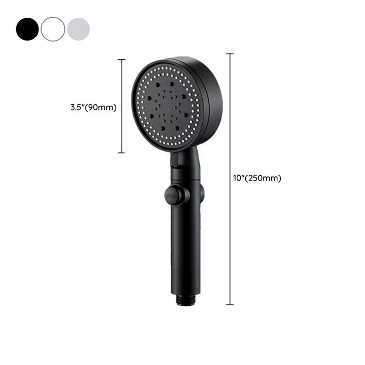 Lisslune | Contemporary Shower Head Handheld Shower Wall Mount Round Plastic Shower Head Combo