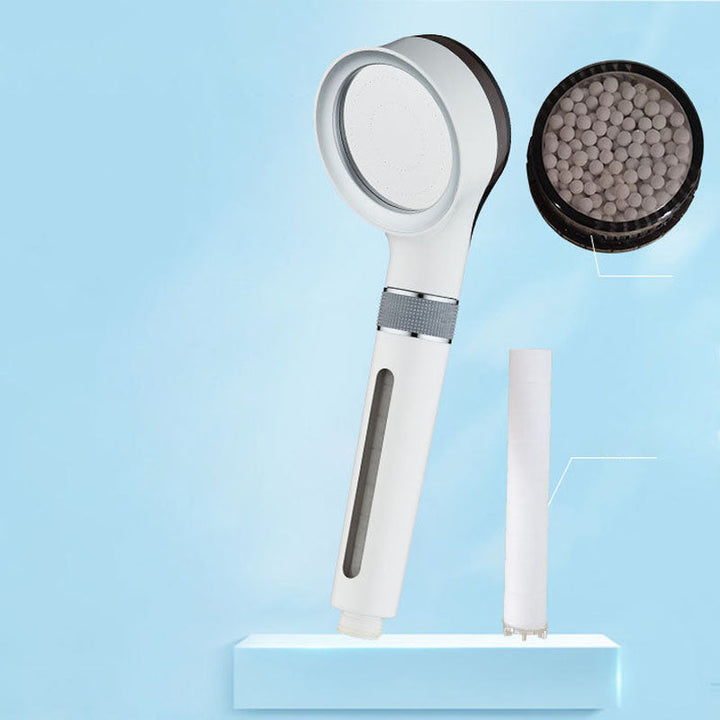 Lisslune | Modern Plastic Showerhead Water Filtration Round Hand Shower