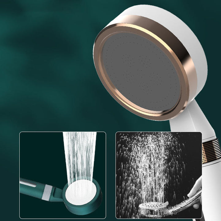 Lisslune | Modern Plastic Showerhead Water Filtration Round Hand Shower
