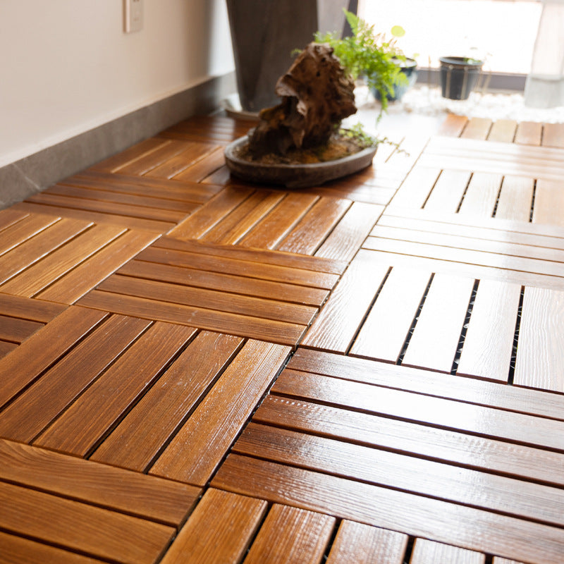 Lisslune | Tradition Wood Tile Waterproof Click Lock Wood Floor for Living Room