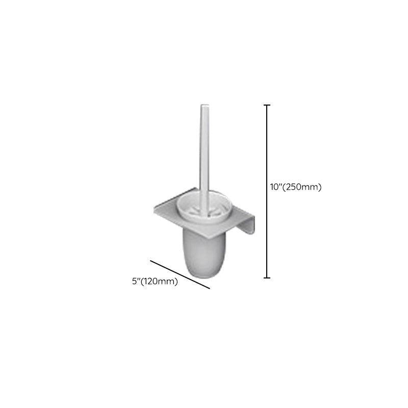 Lisslune | White contemporary bathroom accessories set stainless steel aluminum bathroom set