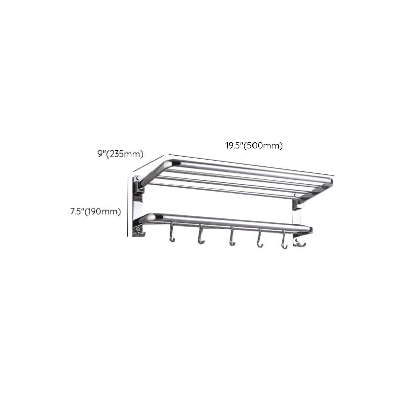 Lisslune | Modern Bathroom Set with Bathroom Shelf/Towel Bar Polished Chrome Bathroom Accessory Set