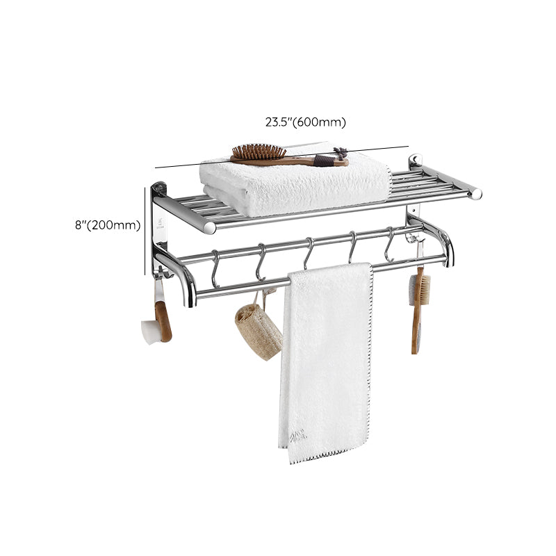Lisslune | Modern Bathroom Set with Bathroom Shelf/Towel Bar Polished Chrome Bathroom Accessory Set