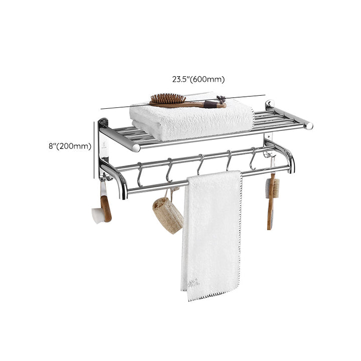 Lisslune | Modern Bathroom Set with Bathroom Shelf/Towel Bar Polished Chrome Bathroom Accessory Set