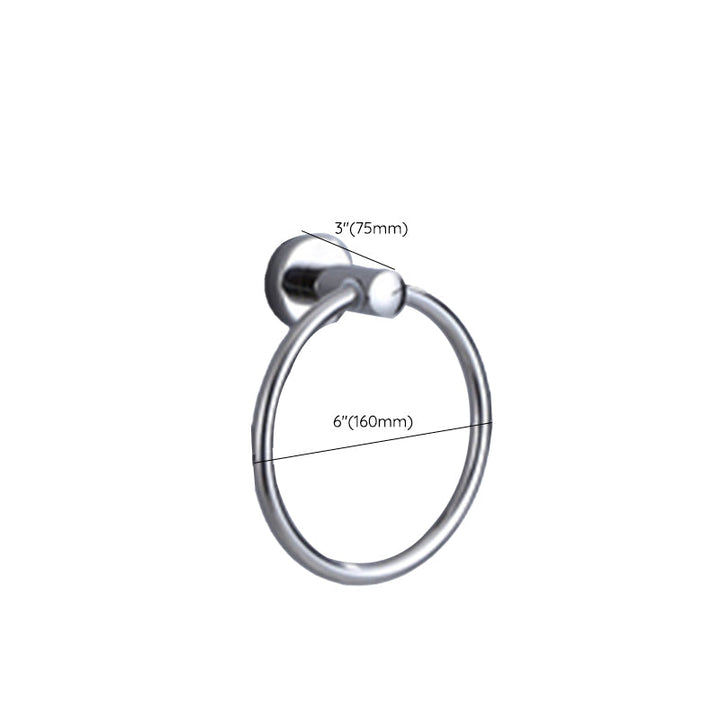 Lisslune | Modern Bathroom Set with Bathroom Shelf/Towel Bar Polished Chrome Bathroom Accessory Set
