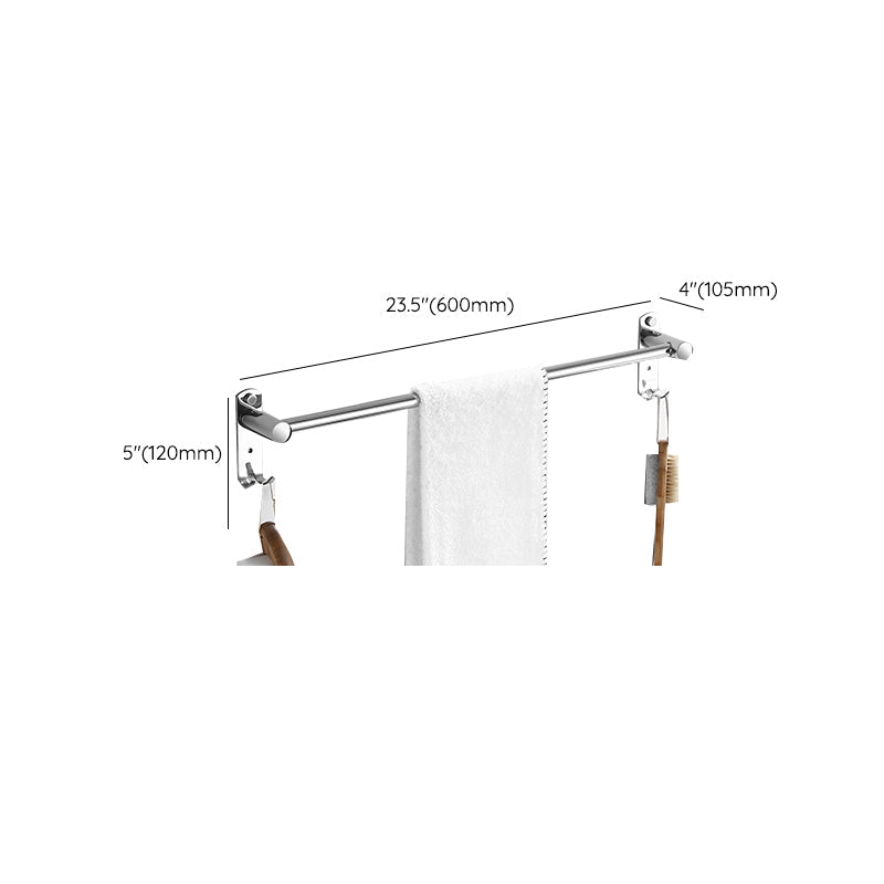 Lisslune | Modern Bathroom Set with Bathroom Shelf/Towel Bar Polished Chrome Bathroom Accessory Set