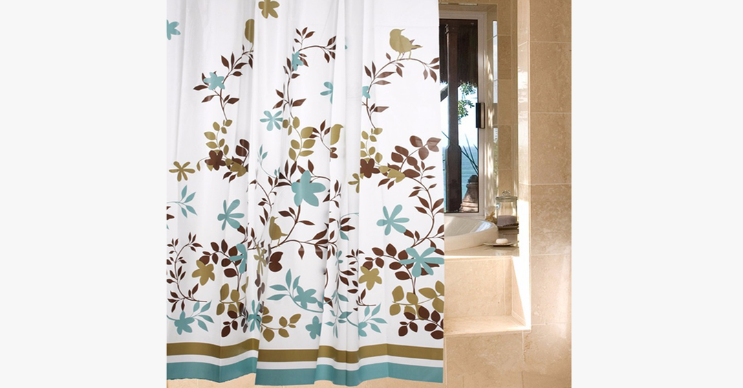 Lisslune | Waterproof Shower Curtain - Bird Design