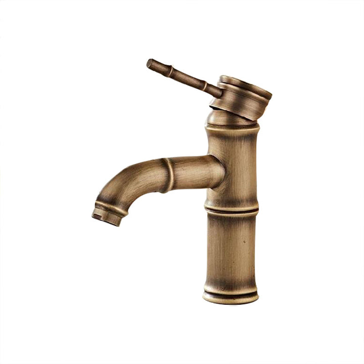 Lisslune | Brass Country Basin Faucet Single Hole Sink Faucet for Bathroom