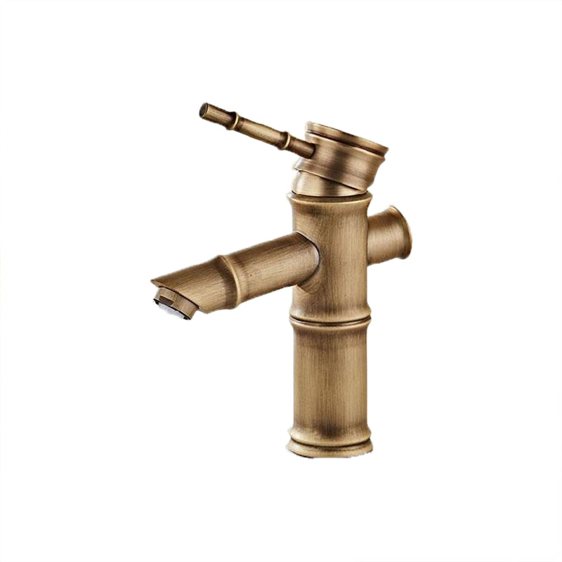 Lisslune | Brass Country Basin Faucet Single Hole Sink Faucet for Bathroom