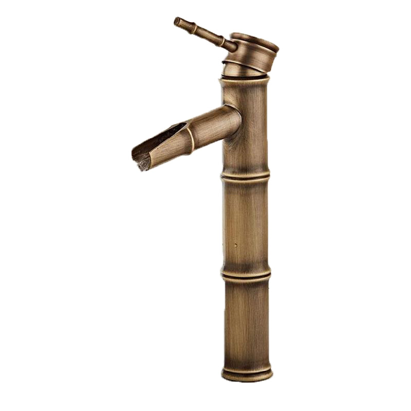 Lisslune | Brass Country Basin Faucet Single Hole Sink Faucet for Bathroom