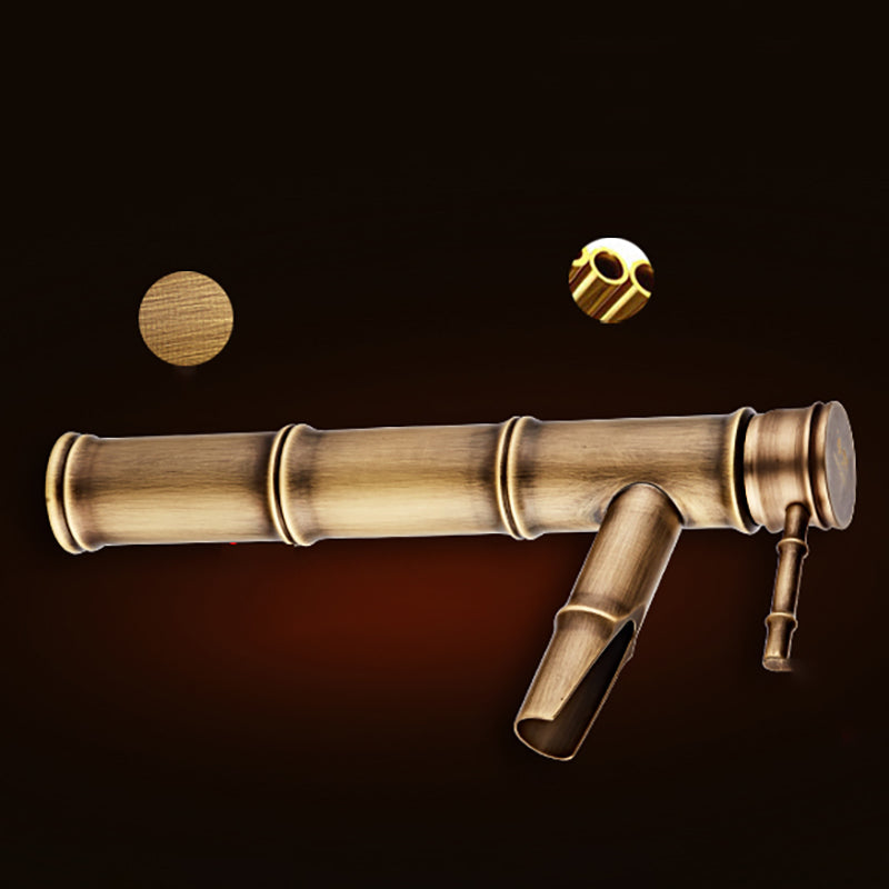 Lisslune | Brass Country Basin Faucet Single Hole Sink Faucet for Bathroom