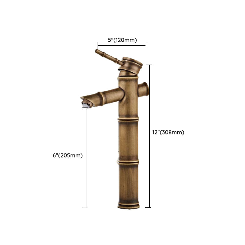 Lisslune | Brass Country Basin Faucet Single Hole Sink Faucet for Bathroom