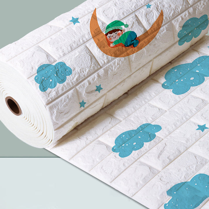 Lisslune | Modern Cartoon Wall Covering Peel and Stick Wall Ceiling for Bedroom