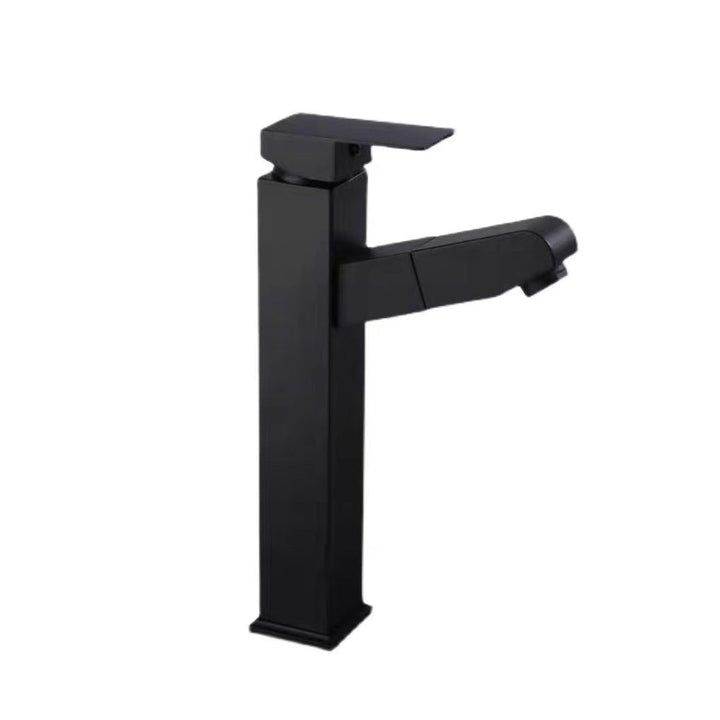 Lisslune | Lever Handle Faucet Contemporary Pull-Out Faucet for the Bathroom