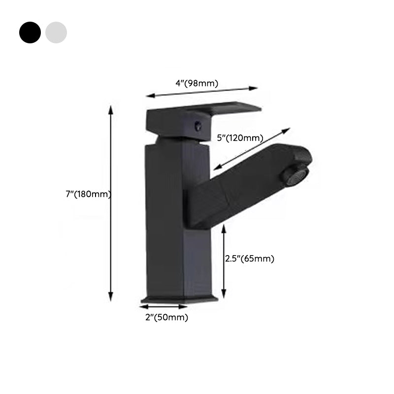 Lisslune | Lever Handle Faucet Contemporary Pull-Out Faucet for the Bathroom
